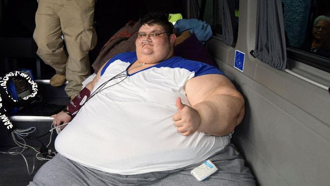 Menurunkan berat badan merupakan resolusi banyak orang di Tahun Baru, termasuk seorang pria asal Meksiko dengan berat lebih dari 500 kilogram.