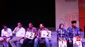 Semarak Pengundian Nomor Urut Pilkada DKI
