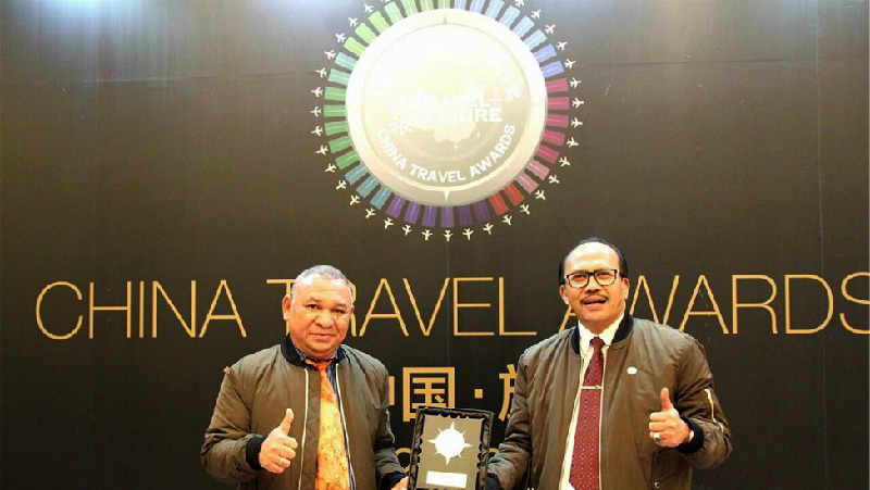 China Travel and Leisure, media global dalam bentuk majalah dan digital yang berbasis di Tiongkok memberikan apresiasi kepada Wonderful Indonesia.
