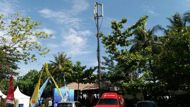 Jaringan Telkomsel selama pagelaran Pesona Bahari di Tanjung Lesung dipastikan prima dengan konektivitas 4G LTE.