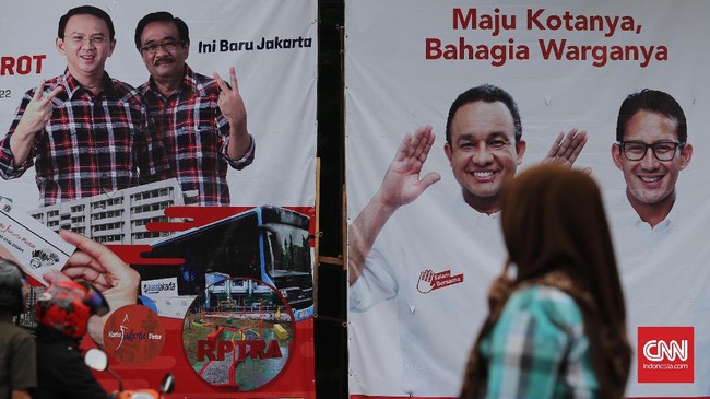 Unggulnya Anies-Sandi dari Ahok-Djarot disebabkan pasangan tersebut mendapat limpahan suara dari pemilih Agus-Sylviana.