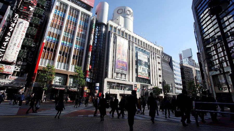 Ilustrasi Shibuya Crossing Tokyo Ilustrasi Shibuya Crossing di Tokyo, Jepang