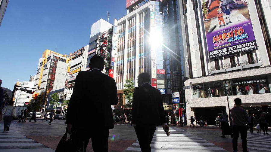 Ilustrasi Shibuya Crossing Tokyo Ilustrasi Shibuya Crossing di Tokyo, Jepang