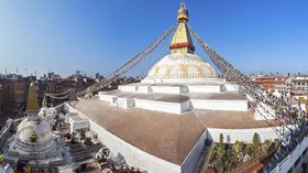 Stupa Boudhanath di Nepal Selesai Diperbaiki