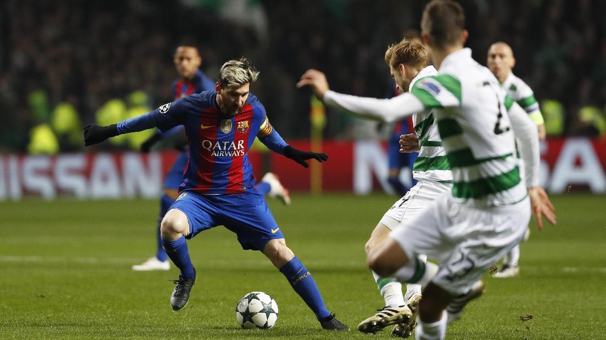 Aksi Lionel Messi Hancurkan Glasgow Celtic