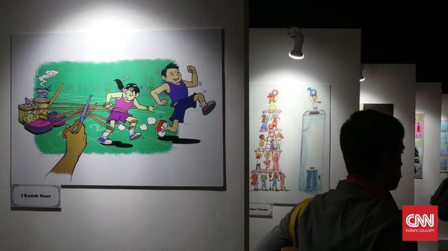 Bertajuk Planet 50-50, sebanyak 20 kartun dan komik bertema kritis terhadap kesetaraan gender dipamerkan di Jakarta.
