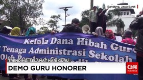 Demo Guru Honener di Hari Guru Nasional