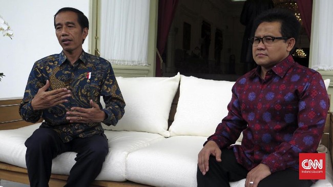 Ketua Umum PKB Muhaimin Iskandar percaya diri bakal dipilih Jokowi sebagai cawapres di pilpres 2019 mendatang. Presiden Jokowi memuji langkah Cak Imin tersebut.