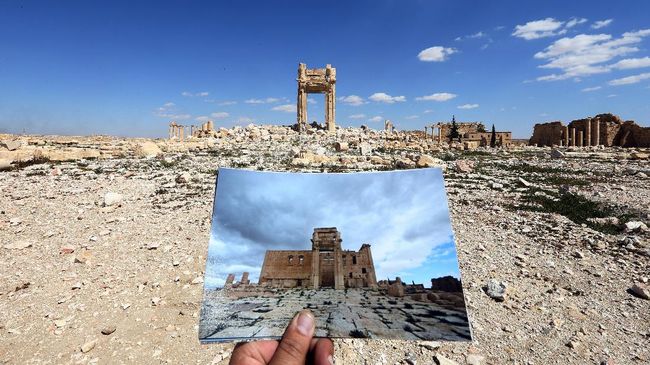 Atas nama penyucian budaya, ISIS merusak bangunan bersejarah di Timur Tengah. Sebagian yang licik menjual benda jarahannya ke pasar gelap.