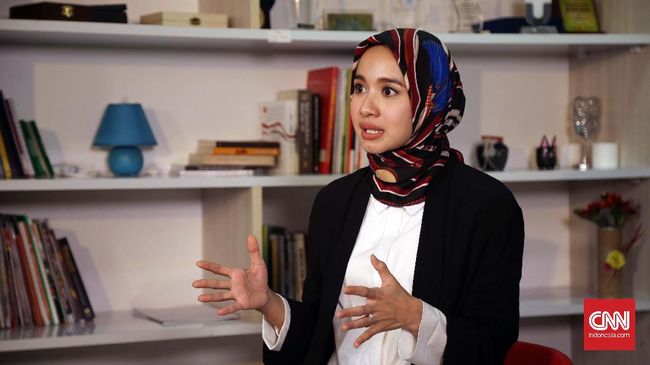 Aktris Indonesia, Laudya Cynthia Bella. CNN Indonesia/Safir Makki