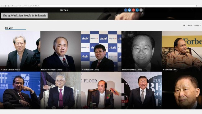 Forbes mencatatkan lima nama baru dalam daftar orang terkaya di Indonesia, salah satunya Donald Sihombing.
