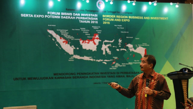 Menteri Pariwisata, Arief Yahya menyampaikan tiga poin penting pada Forum Bisnis dan Investasi di Daerah Perbatasan, di Jakarta pada Kamis (1/12). 