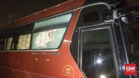 Bus Timnas Indonesia Dilempari di Stadion My Dinh