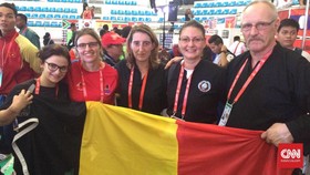 Momen Mengharukan Pesilat Belgia Raih Emas