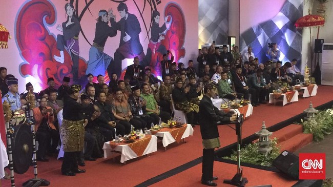 Presiden Jokowi berharap pencak silat semakin terkenal di dunia dan bisa dipertandingkan pada ajang Olimpiade 2024 mendatang
