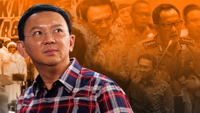 Gubernur DKI Jakarta nonaktif Basuki Tjahaja Purnama alias Ahok menjalani sidang perdana kasus dugaan penistaan agama pada Selasa (13/12).