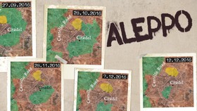 Peta Penyusutan Wilayah Pemberontak di Aleppo