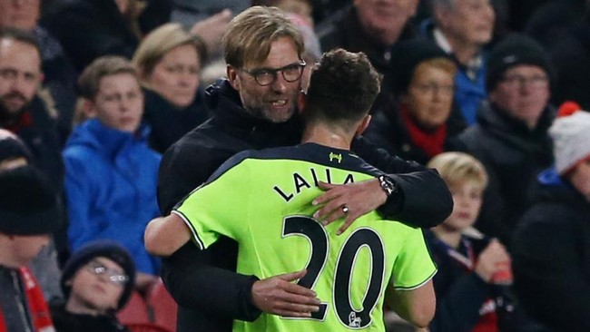 Manajer Liverpool Juergen Klopp tetap merasa Adam Lallana telah mengalami kemajuan luar biasa mencetak gol maupun tidak di skuatnya.