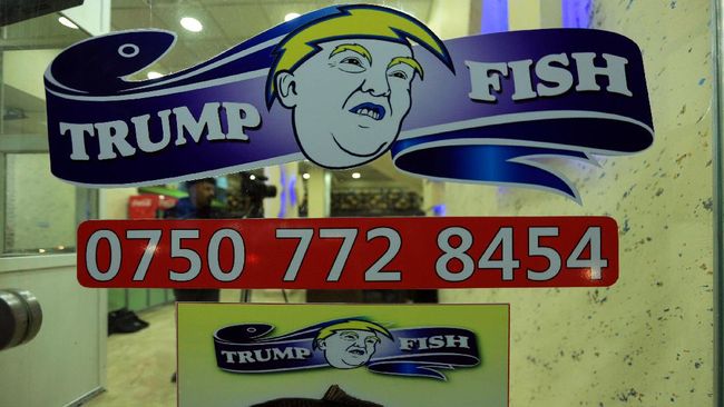 Trump Fish, restoran milik Nedyar Zawity yang berlokasi di Duhok, Irak, menyajikan menu andalan masgouf, ikan panggang bumbu rempah.