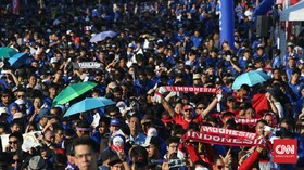 Keriuhan di Rajamangala Jelang Thailand vs Indonesia