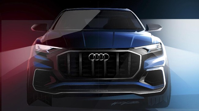 Menyambut tahun baru, Audi bersiap memamerkan SUV mewah terbarunya, Q8.