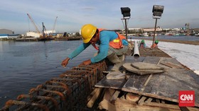Tanggul Pantai Kalibaru di Jakut Akan Dibangun Jadi Ruang Publik