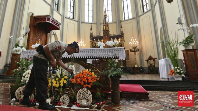 Polda Metro Jaya melakukan pengamanan 1.559 gereja di Jakarta selama Natal 2019. Sebanyak 57 di antaranya mendapatkan prioritas.