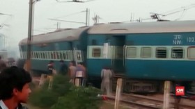 Kecelakaan Kereta di India Makan Dua Korban Jiwa