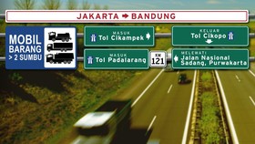 Rekayasa Jalur Mobil Barang Jakarta-Bandung Saat Tahun Baru
