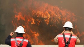Kobaran Api Lalap 100 Rumah di Chile
