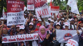 Massa Pro Ahok Minta FPI Dibubarkan