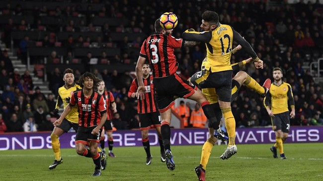 Foto Terbaik dari Pesta Gol Duel Panas Bournemouth Vs Arsenal
