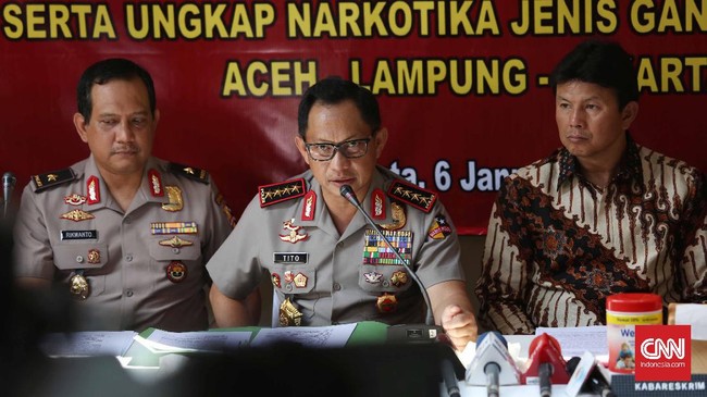 Jenderal Tito Karnavian menyebut Indonesia menjadi kawasan potensial penyalahgunaan narkotik. Tindakan tegas perlu diterapkan untuk menimbulkan efek jera.