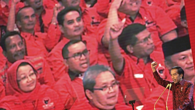 Jokowi menjadi figur kunci PDIP untuk pemilu 2019 karena kinerjanya sebagai presiden dinilai bakal memengaruhi elektabilitas PDIP di Pemilu 2019.