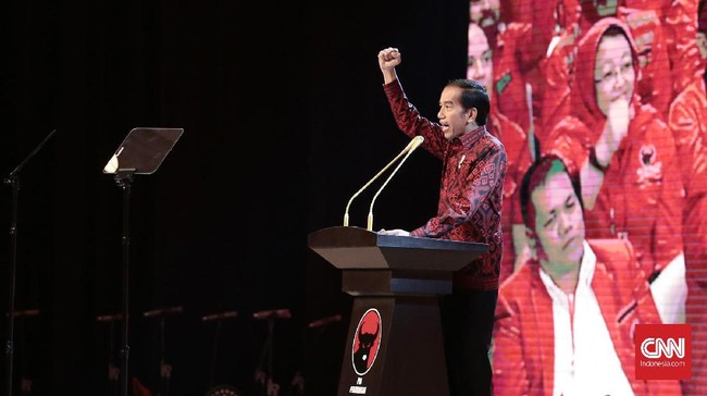 Jokowi menyebut awal tahun ini sudah ada 16 negara jadi pasien IMF karena ekonominya ambruk dan 36 lainnya antre di depan pintu IMF.