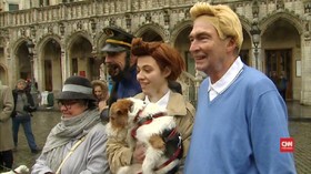 Tintin, Kapten Haddock dan Snowy Jadi Berwarna