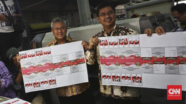 Hampir tak ada hambatan dalam produksi logistik pemungutan suara Pilkada 2017. Tantangan hanya muncul dalam hal pengamanan dan jaminan distribusi logistik.