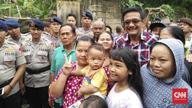 Cagub Djarot Saiful Hidayat mengaku tidak blusukan ke kawasan rumah dinasnya. Faktanya, perolehan suaranya di daerah itu menempati urutan kedua.