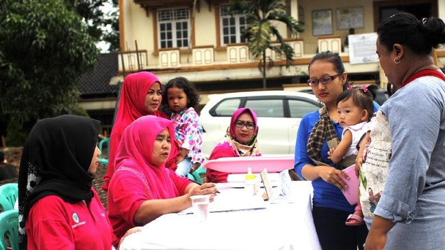 Kegiatan tersebut dilakukan sebagai bagian dari program peduli kesehatan bagi ibu dan balita di daerah Cikarang Utara.