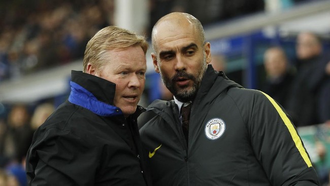 Manajer Everton Ronald Koeman mengatakan, Pep Guardiola bisa membuat Manchester City segera keluar dari kesulitan dengan pengalamannya.