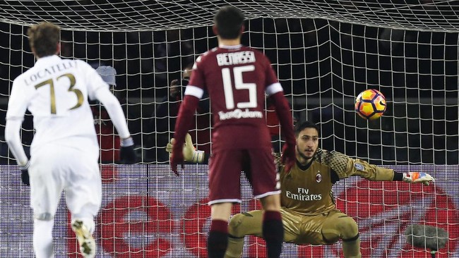 AC Milan pulang dari markas Torino dengan hasil imbang 2-2. I Rosonerri bisa saja kalah 2-3 jika kiper Donnarumma gagal menepis eksekusi penalti Adem Ljajic.