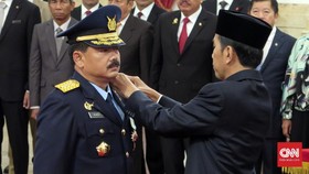 Jokowi Lantik Marsekal Hadi jadi Panglima TNI Sore Ini