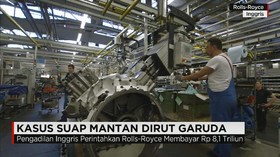 Rolls Royce Didenda untuk Selesaikan Kasus Suap