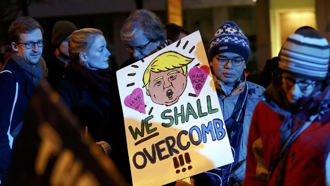 Pihak penyelenggara menyatakan kalau  2,5 juta orang akan hadir dalam aksi unjuk rasa menentang kepemimpinan Donald Trump itu.
