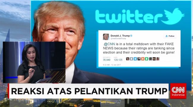 Trump Tetap  Gunakan Akun  Twitter Pribadinya