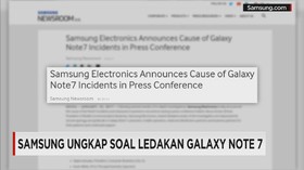 Samsung Jelaskan Penyebab Ledakan Galaxy Note 7