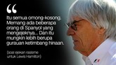 Mengingat Kontroversi di Balik Ucapan Bernie Ecclestone Kontroversi selalu membuntuti Bernie Ecclestone setiap ia melangkah. Mantan orang nomor satu di F1 itu juga terkenal dengan kata-kata yang menyalak.
