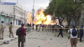 Potret Kehancuran Lokasi Bom Somalia
