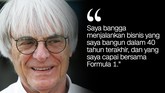 Mengingat Kontroversi di Balik Ucapan Bernie Ecclestone Kontroversi selalu membuntuti Bernie Ecclestone setiap ia melangkah. Mantan orang nomor satu di F1 itu juga terkenal dengan kata-kata yang menyalak.