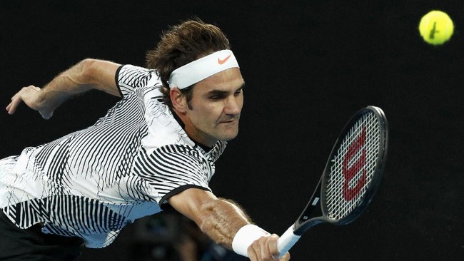 Petenis veteran Roger Federer harus susah payah menumbangkan rekan senegaranya, Stan Wawrinka, untuk mendapatkan tiket ke babak final Australia Terbuka 2017.
